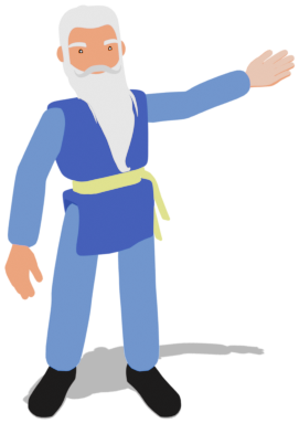 Adrosaga mascot gesturing towards the AI deployment testing pathway